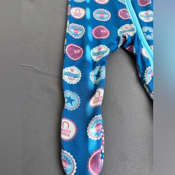 Kickee Pants Soda Pop Caps Footie Sz 0-3 Months - Picture 5 of 10